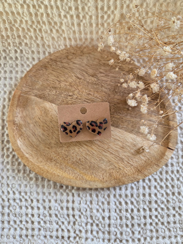 Cœurs Graou Léopard beige 