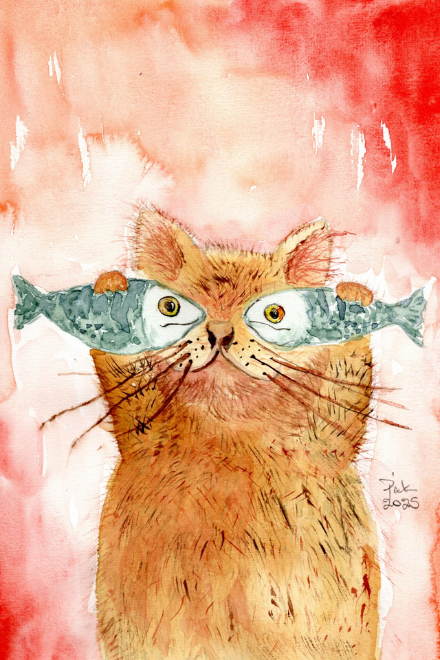 Kissalla kalat silminä