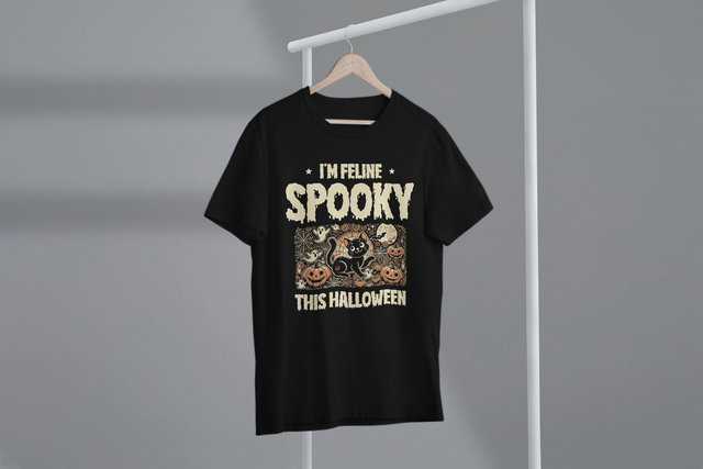 I’m Feline Spooky This Halloween, Halloween Funny Cat. Ich bin dieses Halloween eine gruselige Katze, eine lustige Halloween-Katze