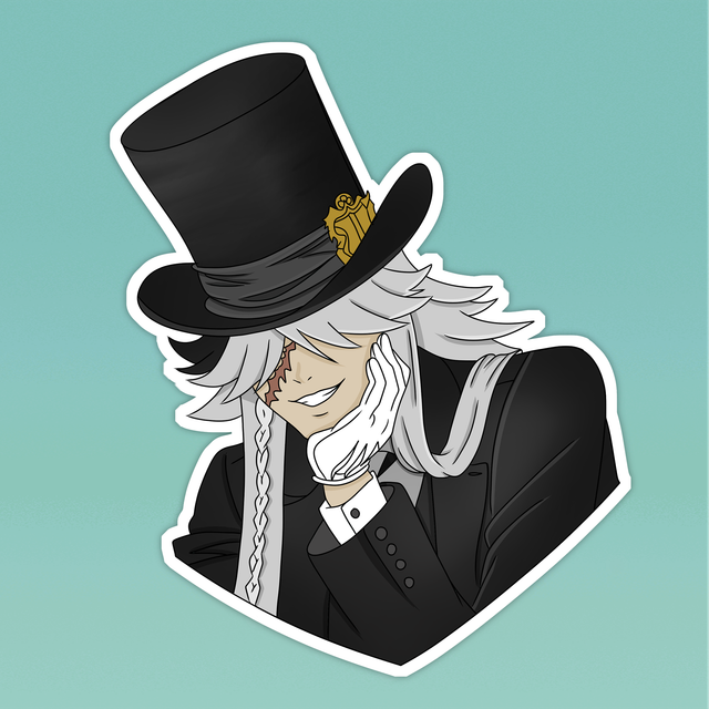 Black Butler Undertaker Sticker