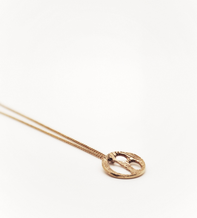 Colar Circulos Orgânicos Texturizado KAI01TX004