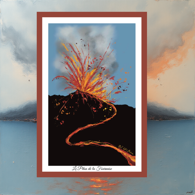 Carte postale - Le volcan