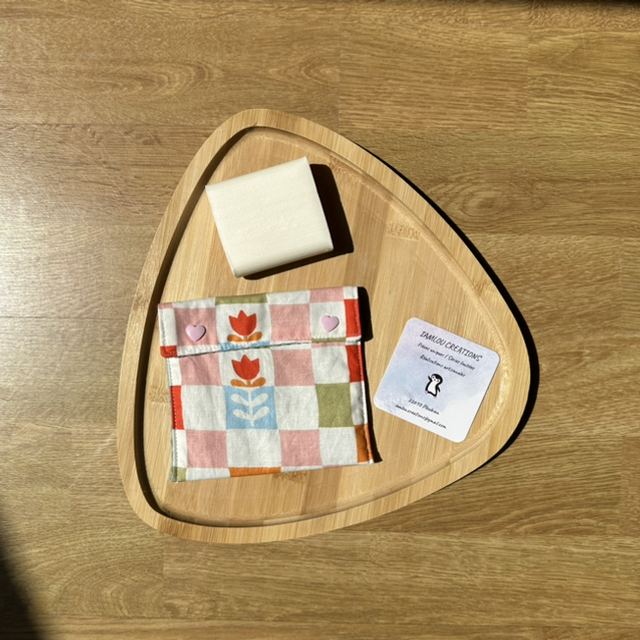 Pochette à savon damiers