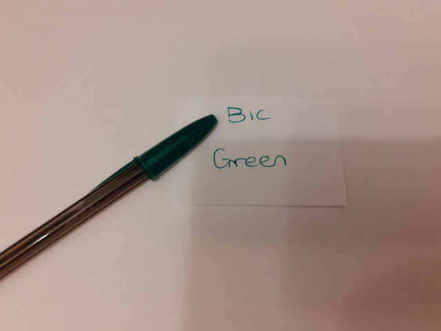 Zelebs in shed CHOOSE YOUR MARKER Bic Cristal Pen DARK GREEN