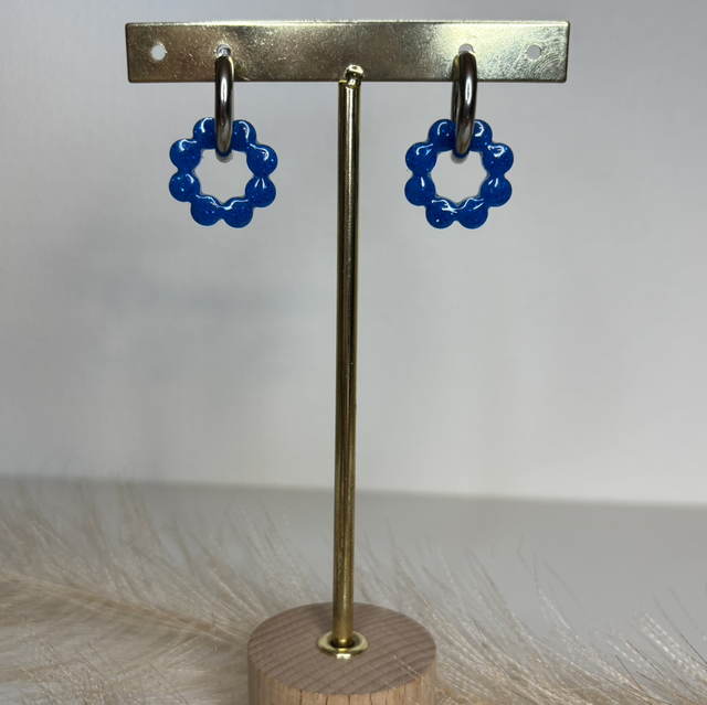 Pampilles fleur bleue