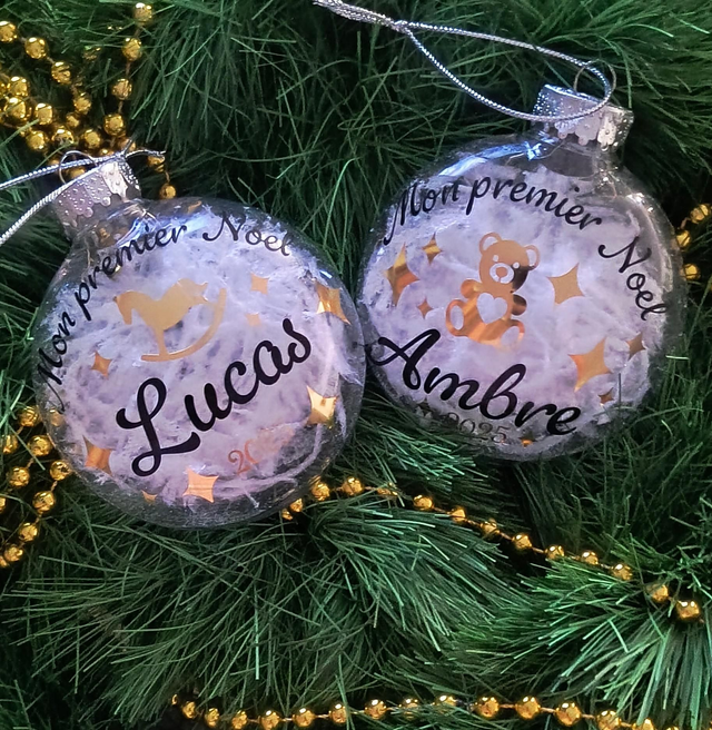 Boule de Noël personnalisée &quot;Mon 1er Noël&quot;