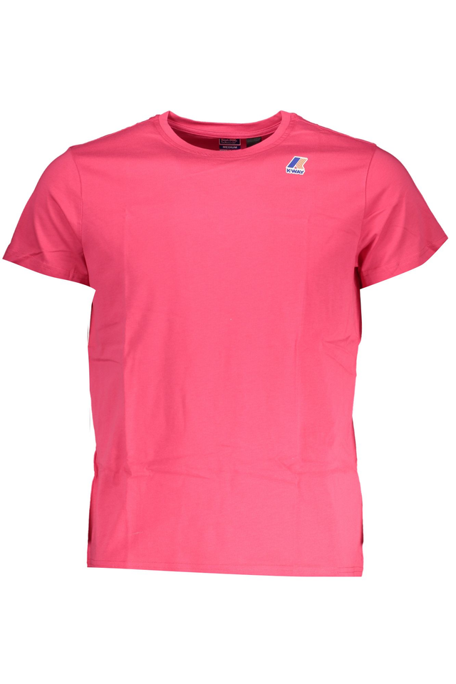 K-WAY T-SHIRT MANICHE CORTE UOMO ROSA