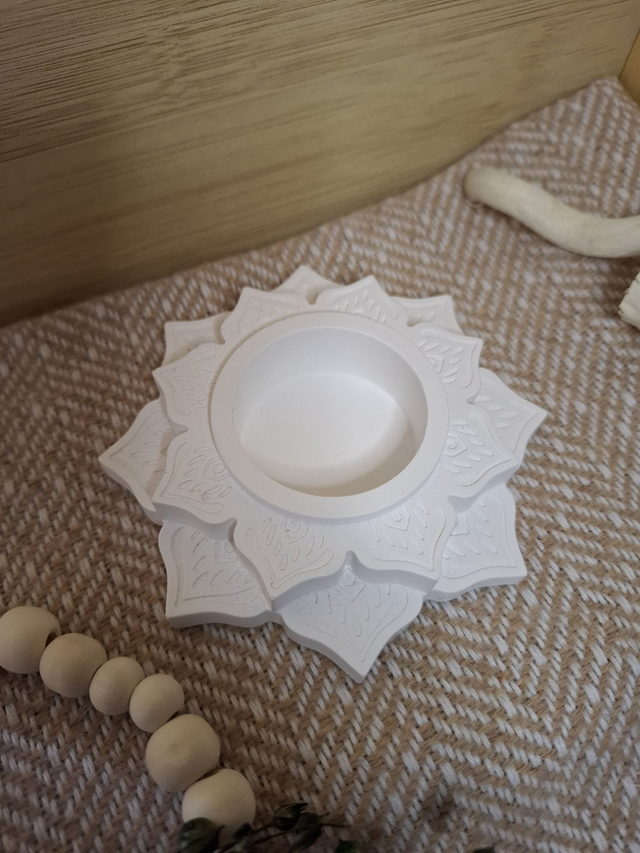 Teelichthalter Lotus-Mandala