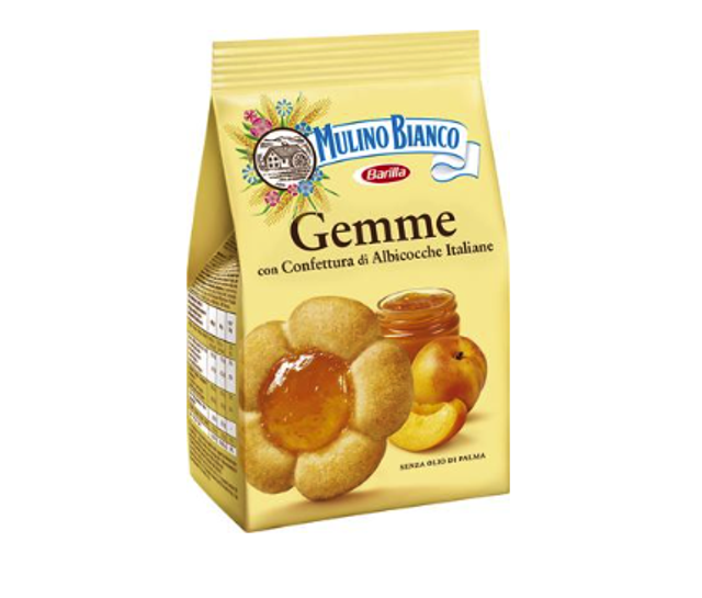 Mulino Bianco - Gemme sárgabaracklekvárral töltött keksz 200g