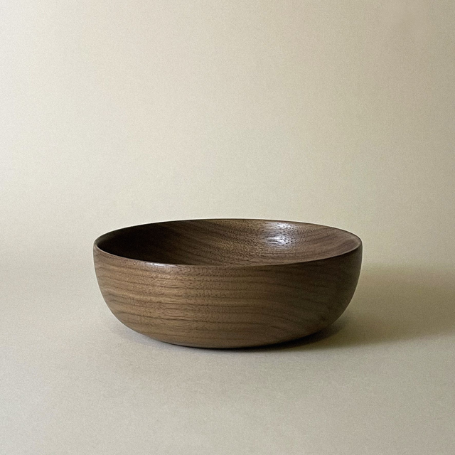 032_Bol décoratif en bois de noyer