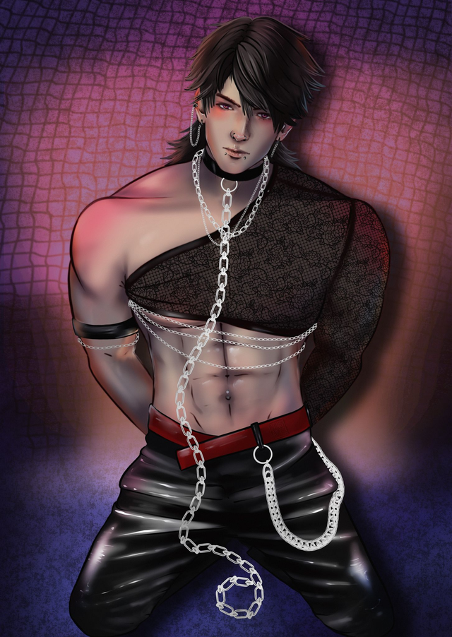 Chained Caleb A4 Foil Print