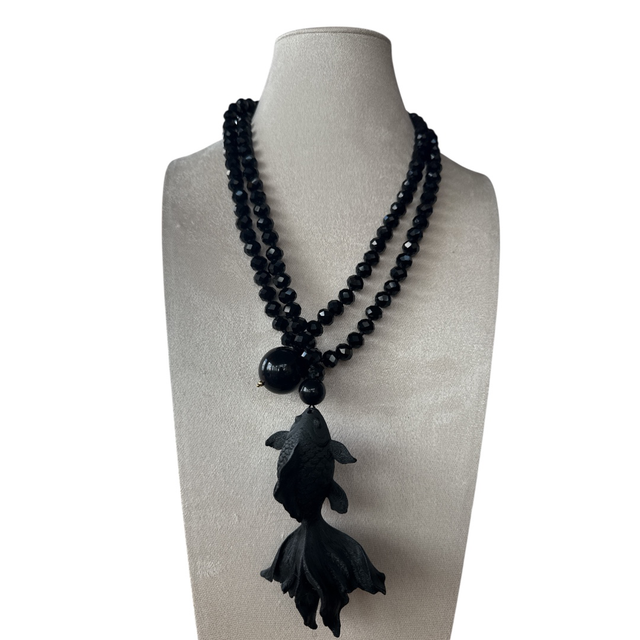 Collana Carpa Koi nero