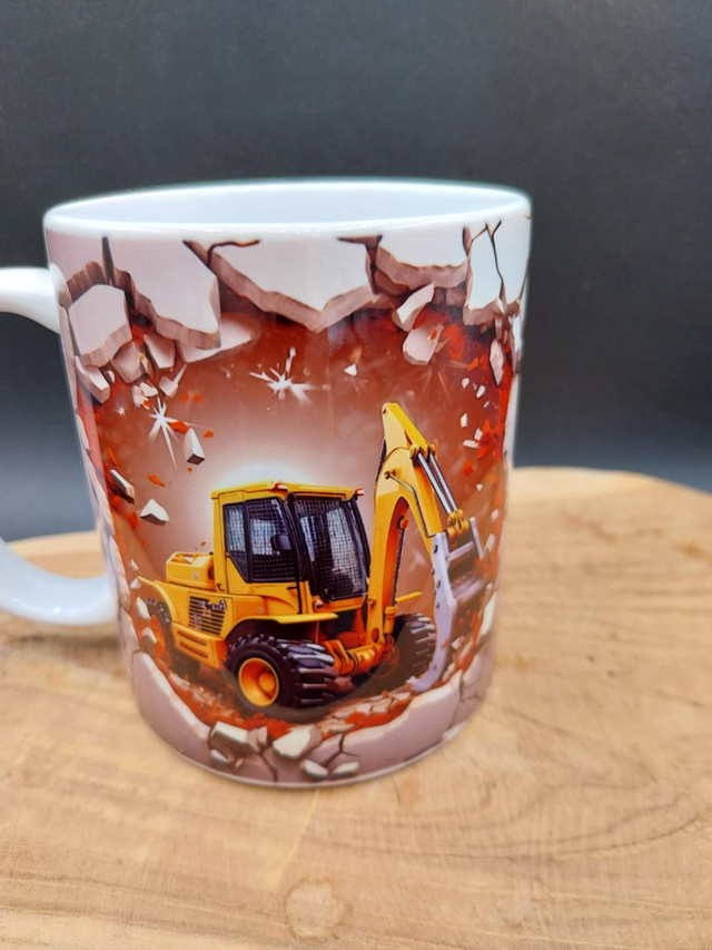 Mug  tractopelle 