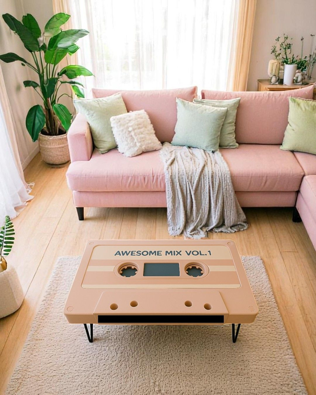 Table basse &quot;Pastel&quot; – Douceur rétro pour intérieur moderne