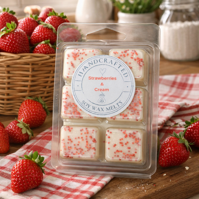 Strawberries &amp; Cream wax melts