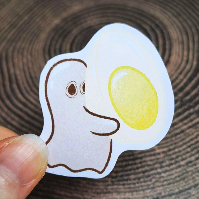 Ghost Egg Sticker