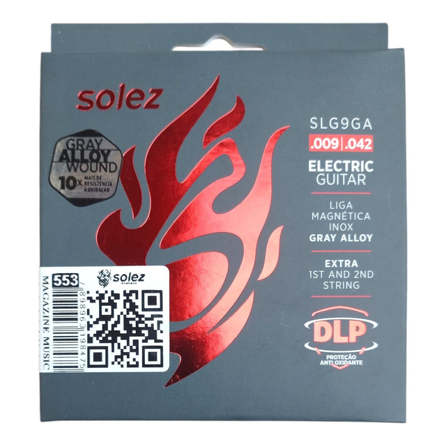 553 - Encordoamento Guitarra 009 Solez Strings  Cód 553