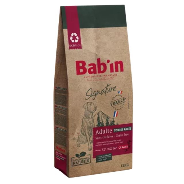 Bab'in Signature Sans Céréales Adulte Canard – Croquettes pour chiens adultes