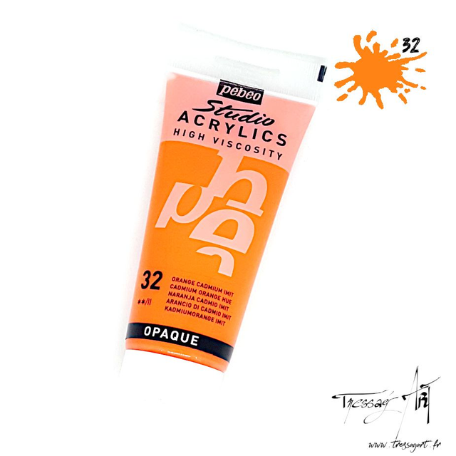 PEBEO - ACRYLIQUE 100ML - ORANGE CADMIUM IMIT - PB016032