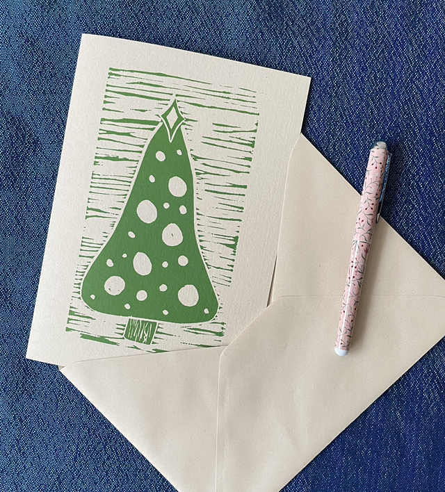Christmas Tree Card (Large, A5)