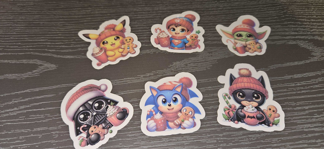 Geeky Christmas Sticker Bundle - set of 6