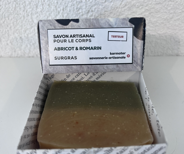 Savon surgras abricot-romarin