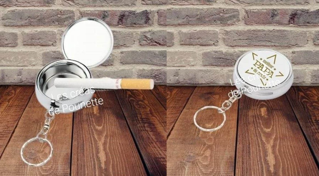 Petit cendrier de poche à personnaliser (me contacter avant votre commande, merci)