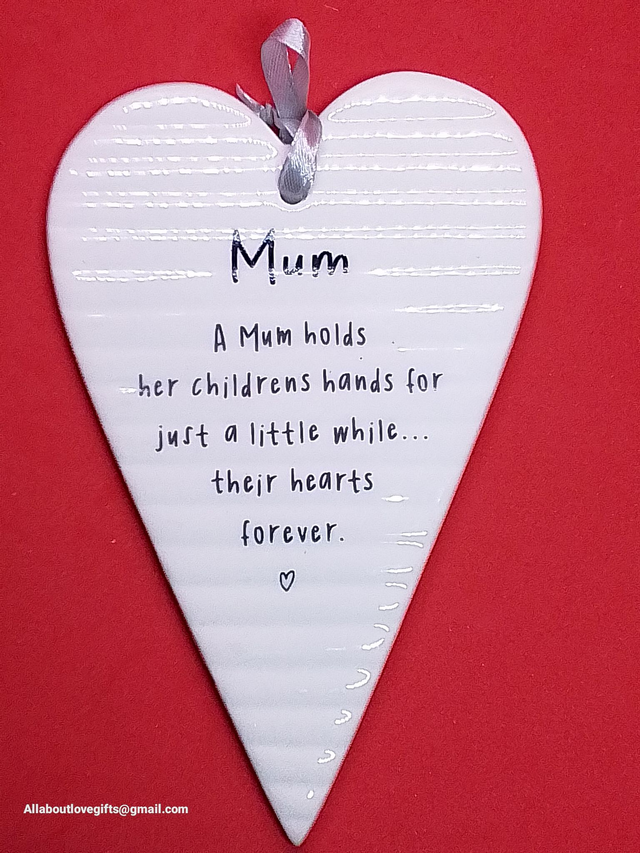 Stunning Heart Plaque beautiful Quote.