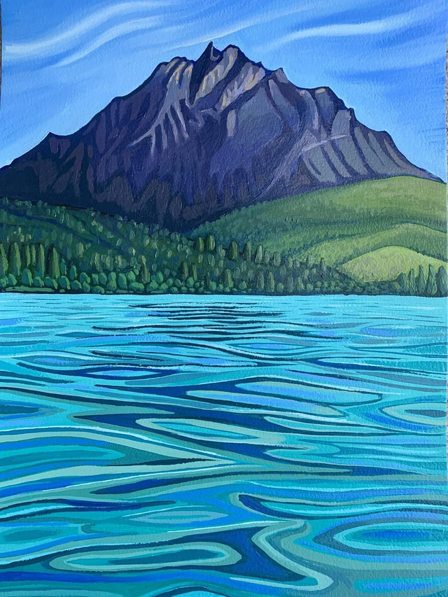 Pilatus over Lake Lucerne - original painting  