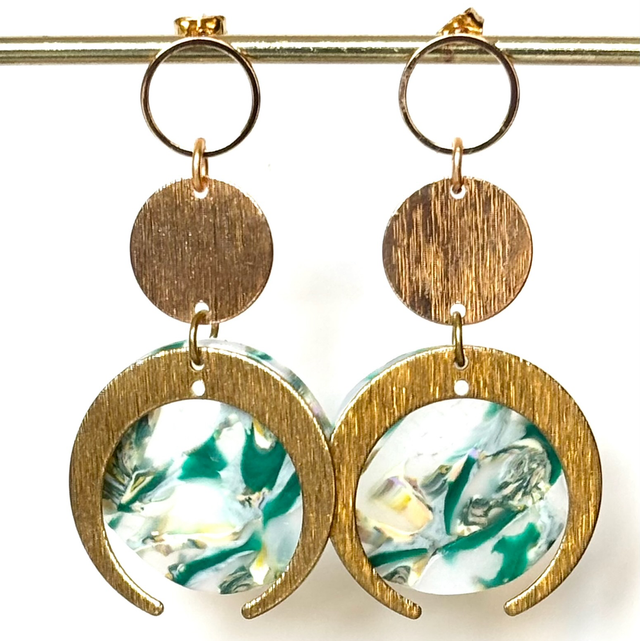 Boucles « Lune de mousse » 