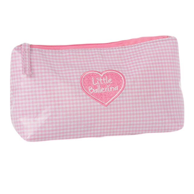 Ballerina gingham washbag
