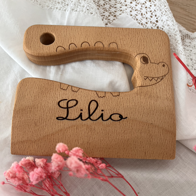 Couteau Montessori croco Personnalisable