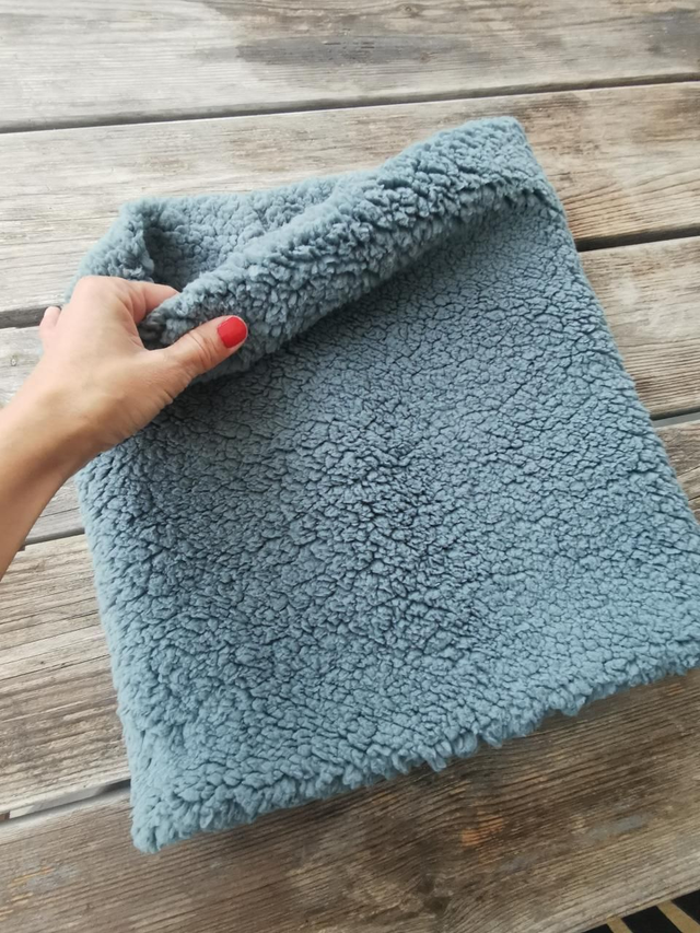 Snood LOUIS uni bleu gris