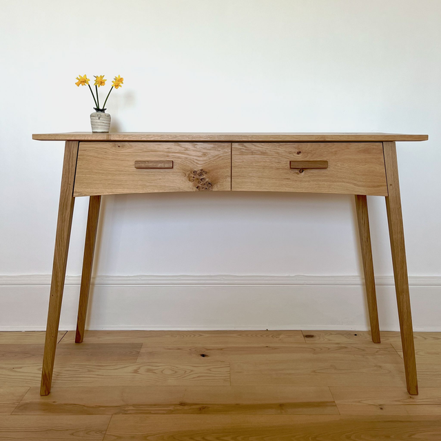 Oak Table with Drawers