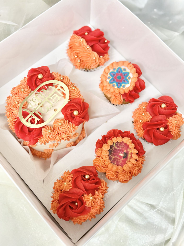 Diwali Bento Cake &amp; Cupcakes