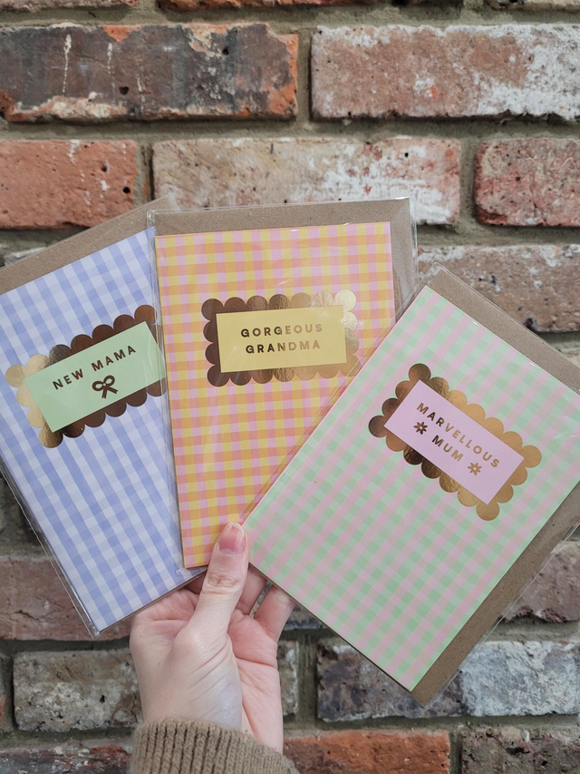 New Mama Gold Foil Greetings Card - EV-021