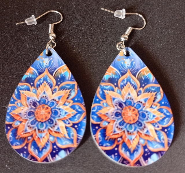 Boucles d'oreilles- Motif mandala