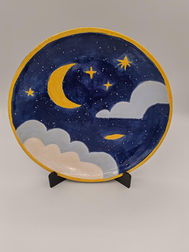 Assiette nuit étoilée 