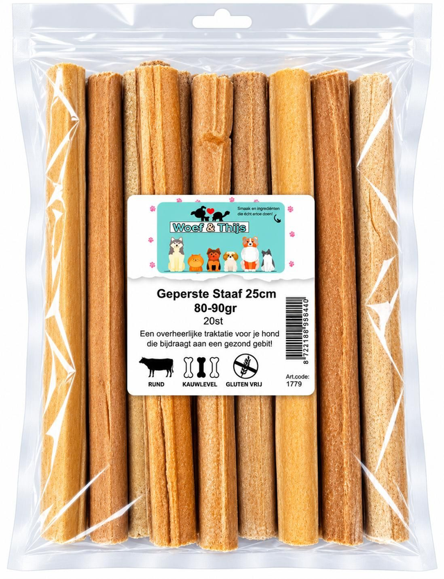 Geperste staven 25cm 20st