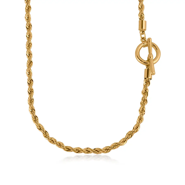 Small Gold Rope Chain Necklace