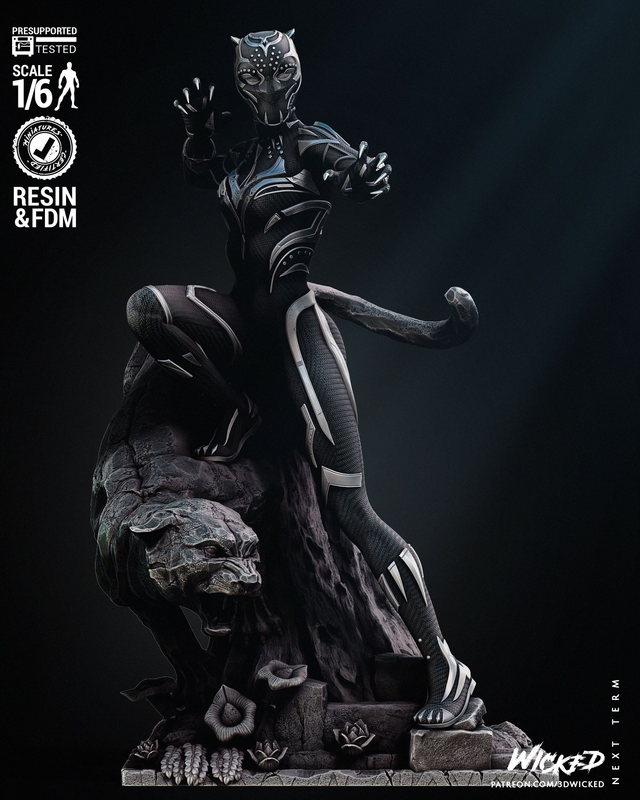 Statue SHURI black panther série movie