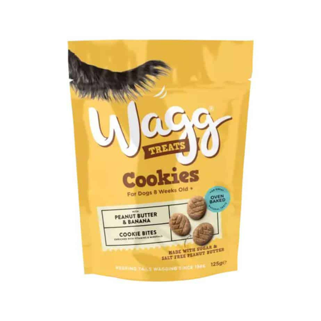 Wagg Dog Treats Peanut Butter &amp; Banana Cookie Bites