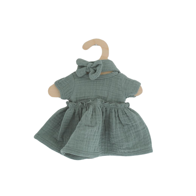 Robe + bandeau vert