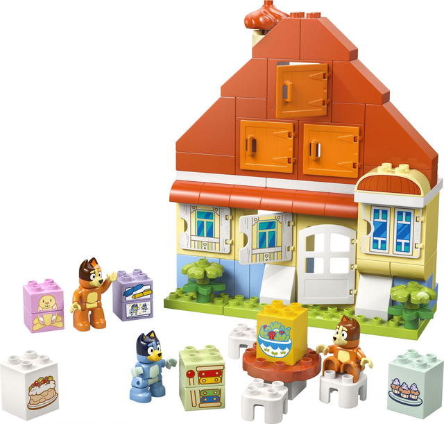 LEGO 10459 Blueys Familienhaus mit Memory-Spiel