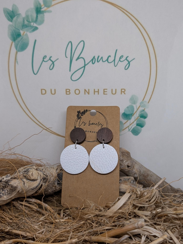 Boucles d&#039;oreilles Évasion blanc ev047