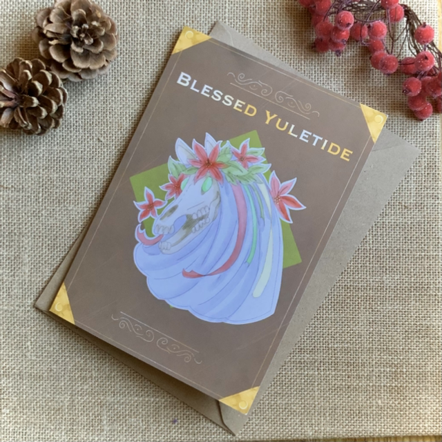 Blessed Yuletide - A5 Greetings Card