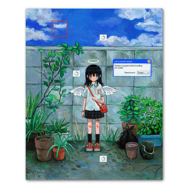 large art print - life update🛜