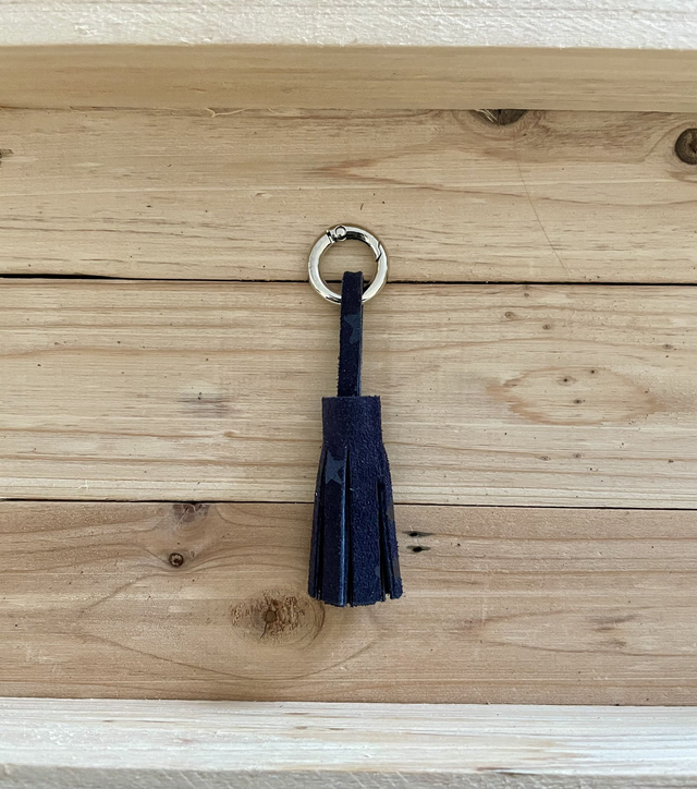 Pompon bleu marine/étoile