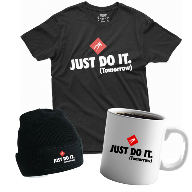 "JUST DO IT" Tshirt, Sweat, Bonnet, Totebag, Mug