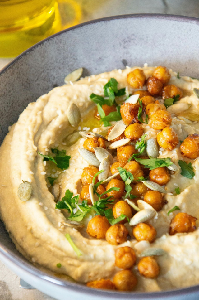 Houmous avec foccacia 